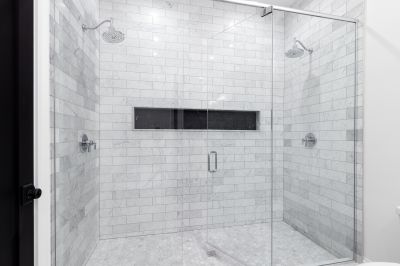 Stylish Bathroom with New Shower